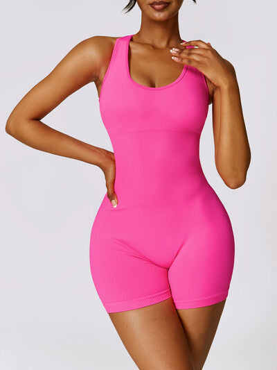 Racerback Cutout Active Workout Gym Yoga Romper