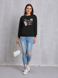 ALL YOU NEED IS LOVE Round Neck Sweatshirt Fashion Valentines Sweaters