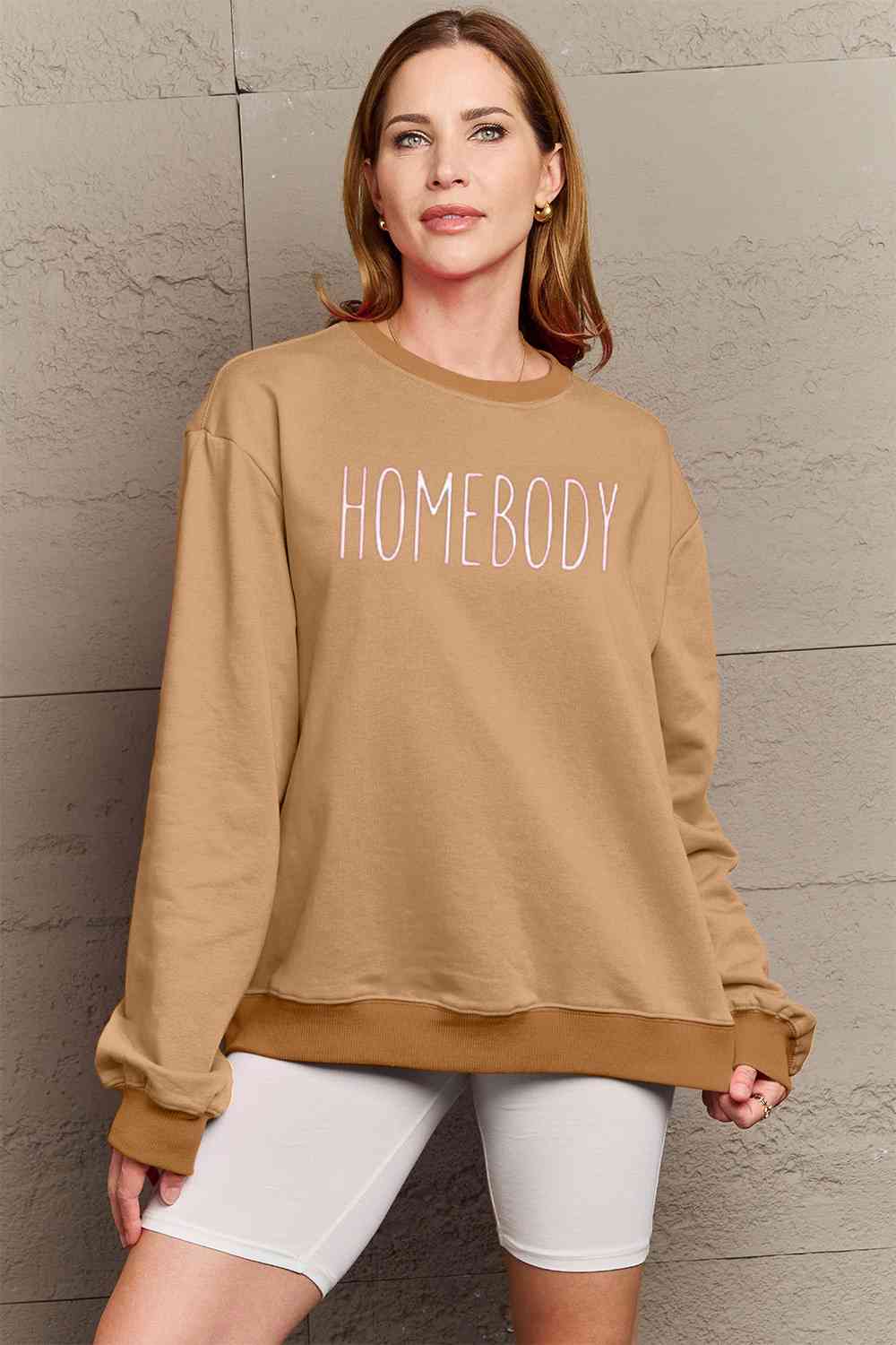 Funny Graphic Sweater  HOMEBODY Graphic Sweatshirt Petite and Plus Size Fashion