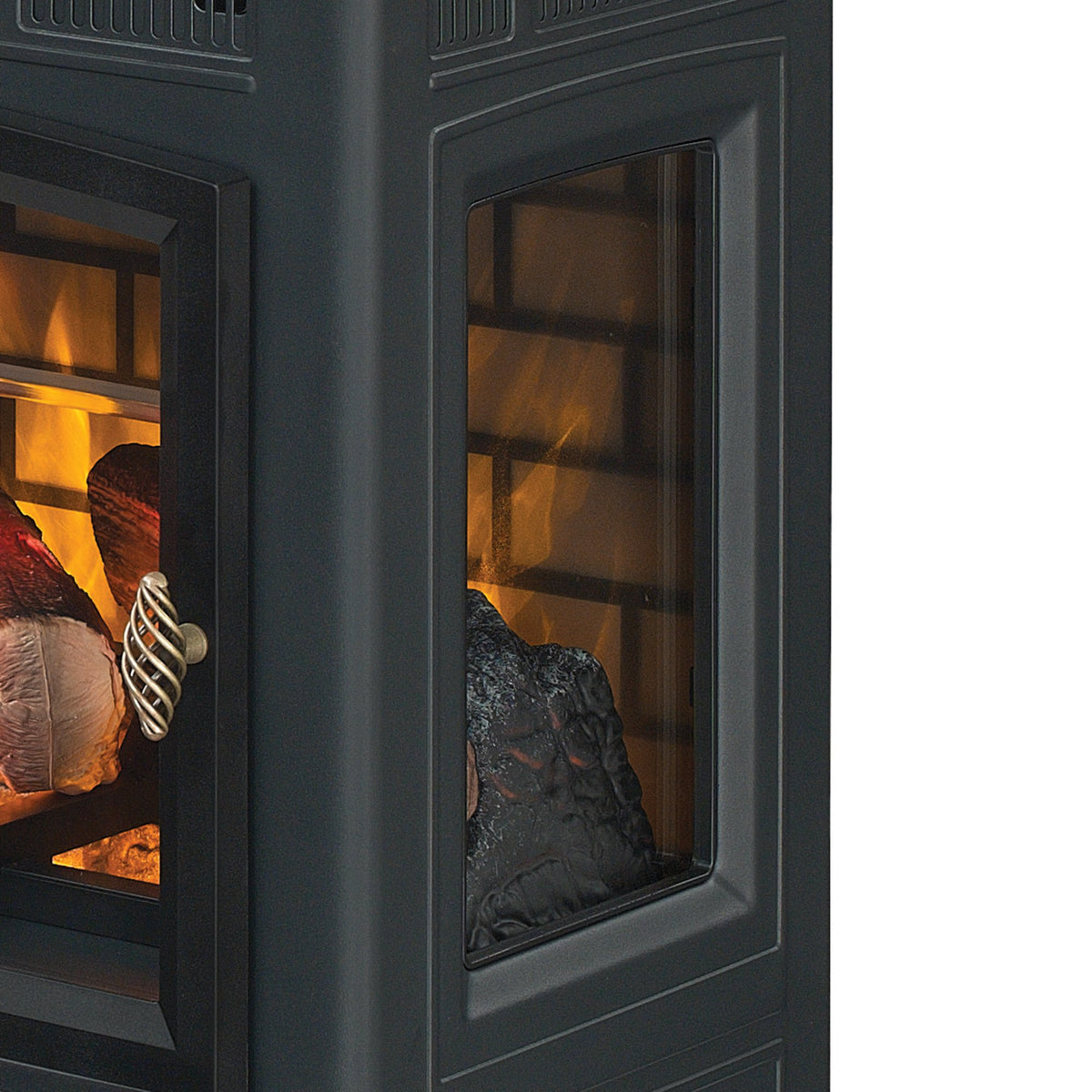 Duraflame Electric Infrared Quartz Fireplace Stove with 3D Flame Effect, Black