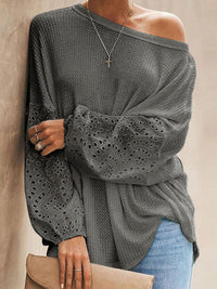 Long sleeve shirts for women, long sleeve blouse for women, tops, clothes, grey shirts for women, nice clothes, popular long sleeve blouses, influencer style clothing, puffy sleeve shirts