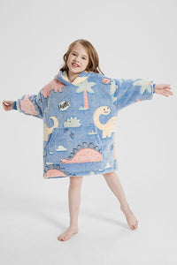 Luminous Pattern Oversize Long Sleeve Fuzzy Hoodie Kids Fashion and Gifts