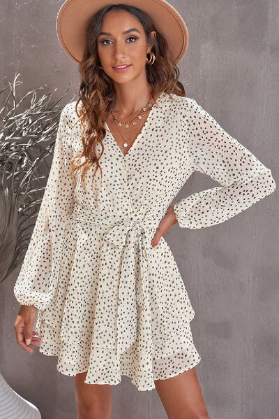 dress, dresses, long sleeve dress, short  dress, casual womens clothing, cute dresses, tie waist dress, vacation dress, cute clothes, cheap clothes, Kesley boutique, polka dot dress, v neck dress, day dresses, casual clothes, loose fit  dresses, nice clothes, nice dresses, casual dresses, comfortable dresses, Kesley Boutique , clothes for teens, dresses for teens 