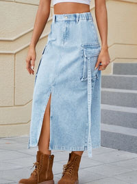 denim skirt, skirt, skirts, womens fashion, womens clothing, womens bottoms, midi skirts, maxi skirts, jean skirts, denim clothing, casual womens clothing, cute clothes, new womens fashion, nice denim skirts, nice skirts, skirt with pockets, long skirts, casual skirts, outfit ideas, skirt