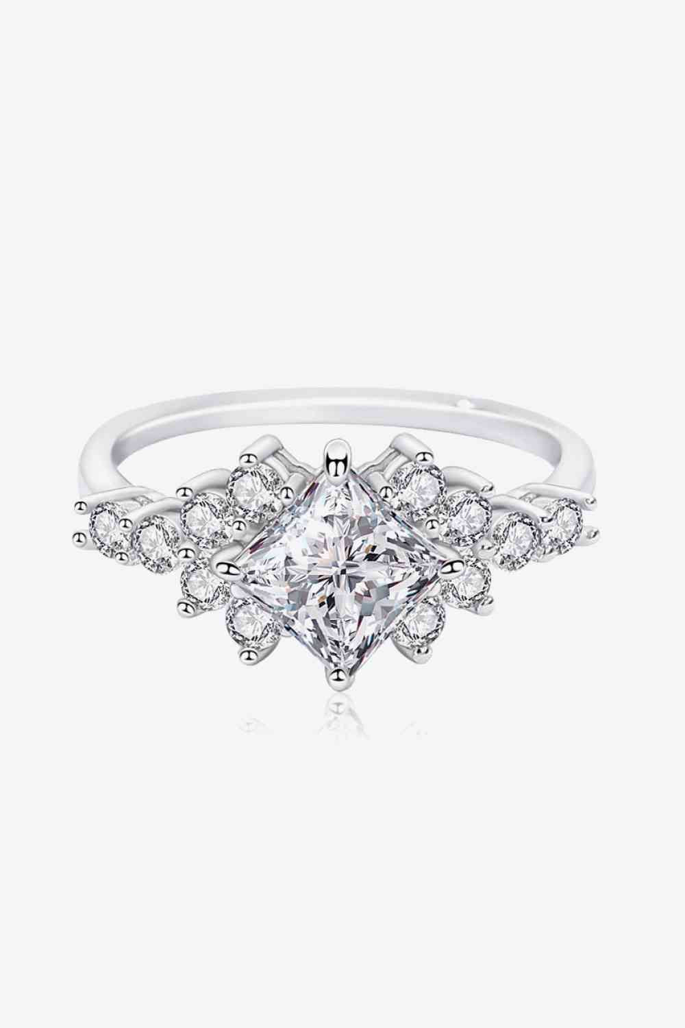 1.38 Carat Moissanite Ring Luxury Fine Jewelry