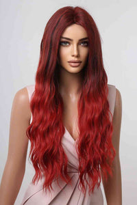 Red Hair Wig, Long Hair Red Wig, 13*1" Full-Machine Wigs Synthetic Long Wave 27"