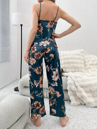 Women's Pajama Set Plunge Cami and Pants Lounge Set