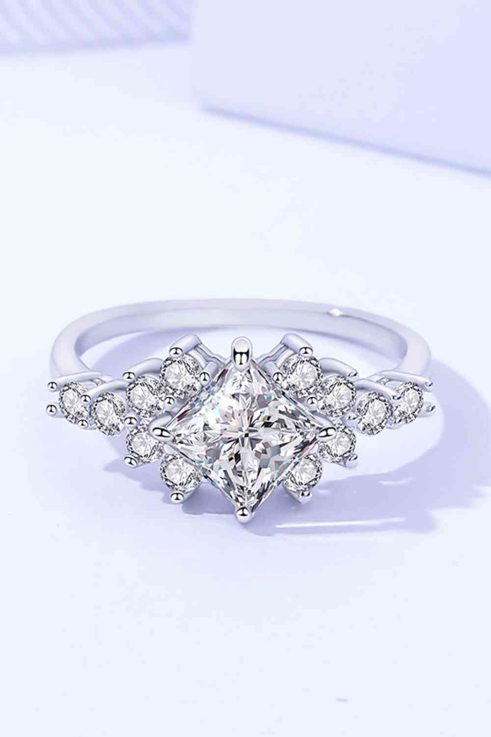 1.38 Carat Moissanite Ring Luxury Fine Jewelry