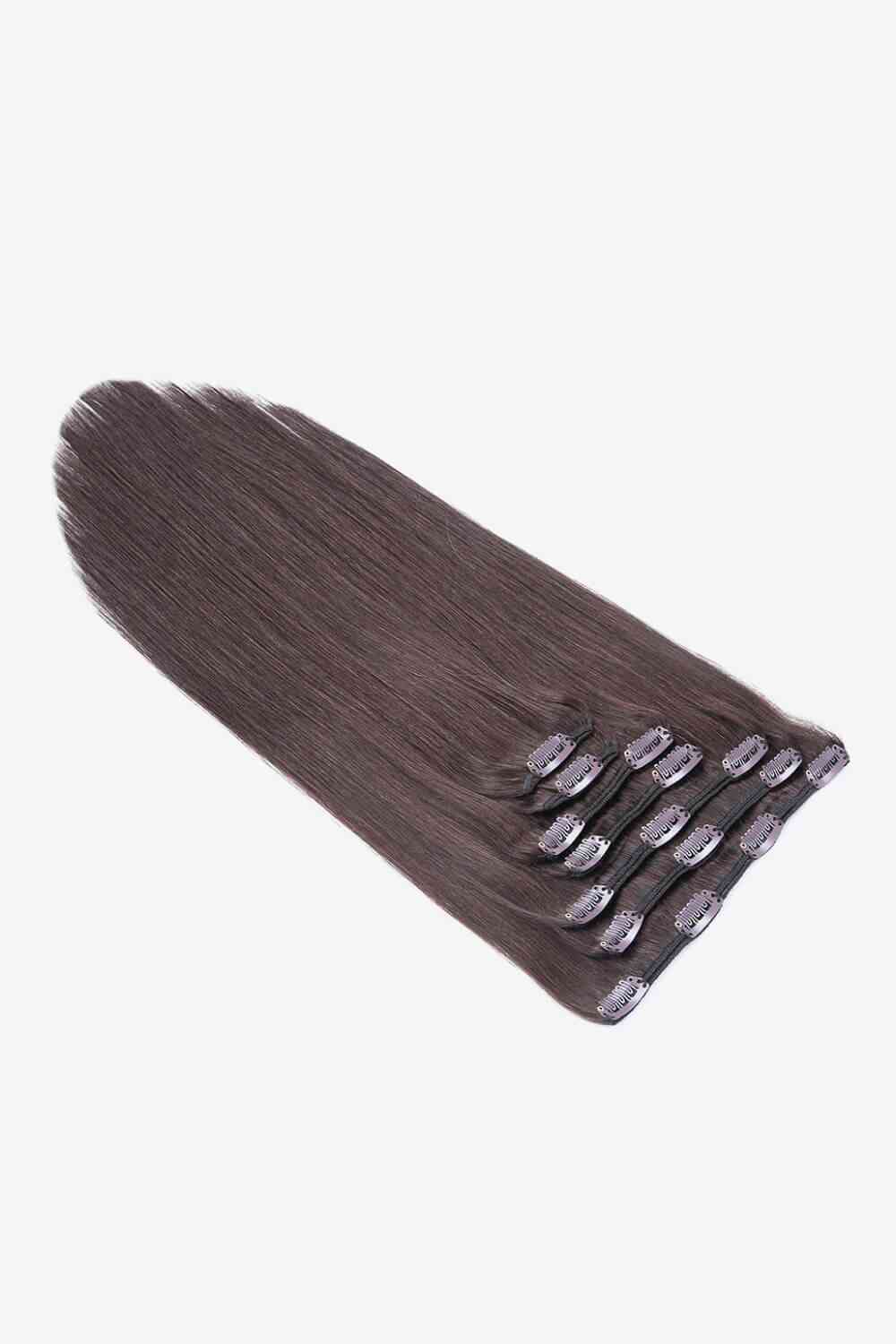 Indian Human Hair Clip-in Hair Extensions 20 inches long Straight Hair   120g