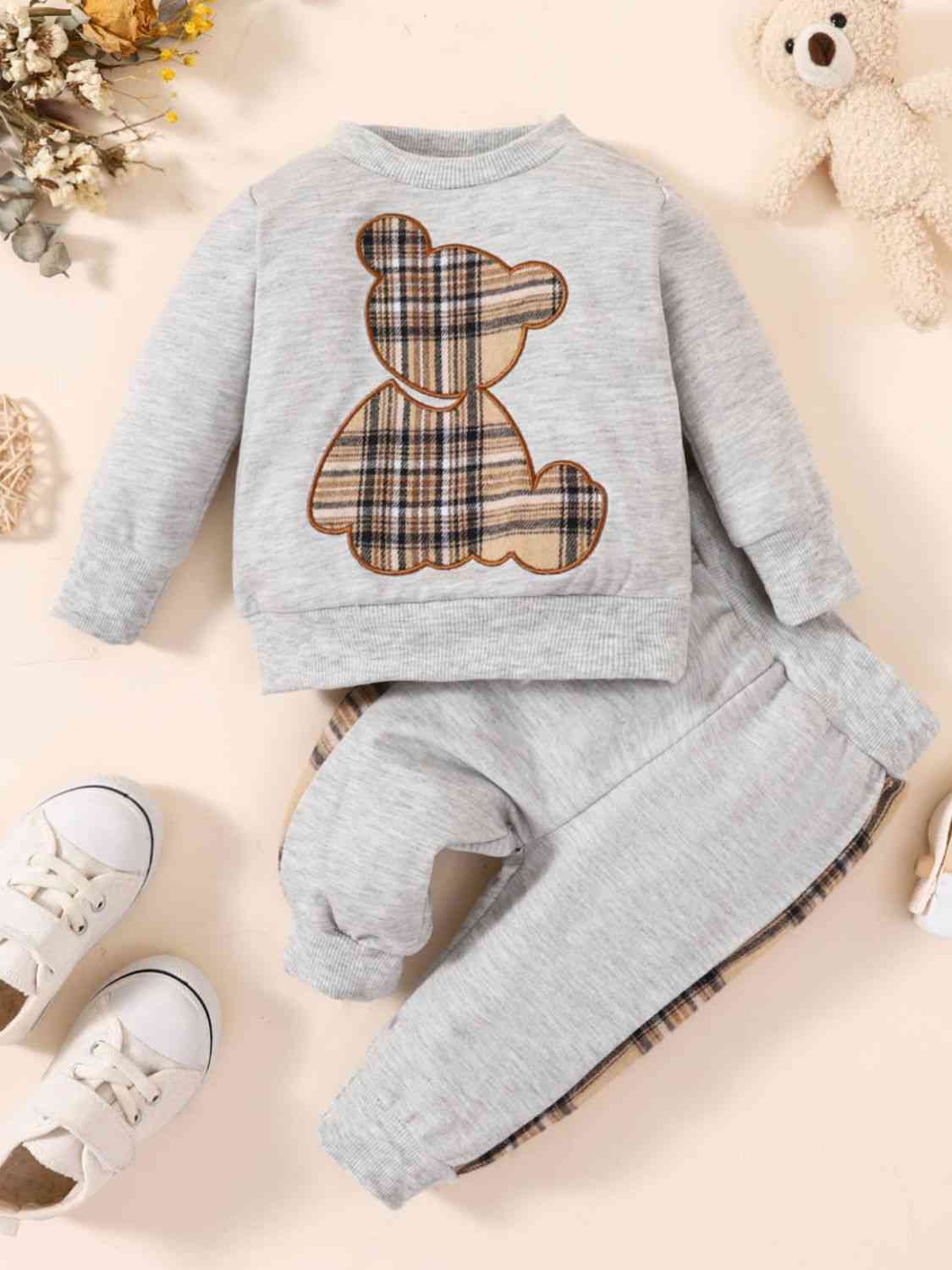 Baby Bear Graphic Sweatshirt and Joggers Set Baby Clothing Fashion and Gifts