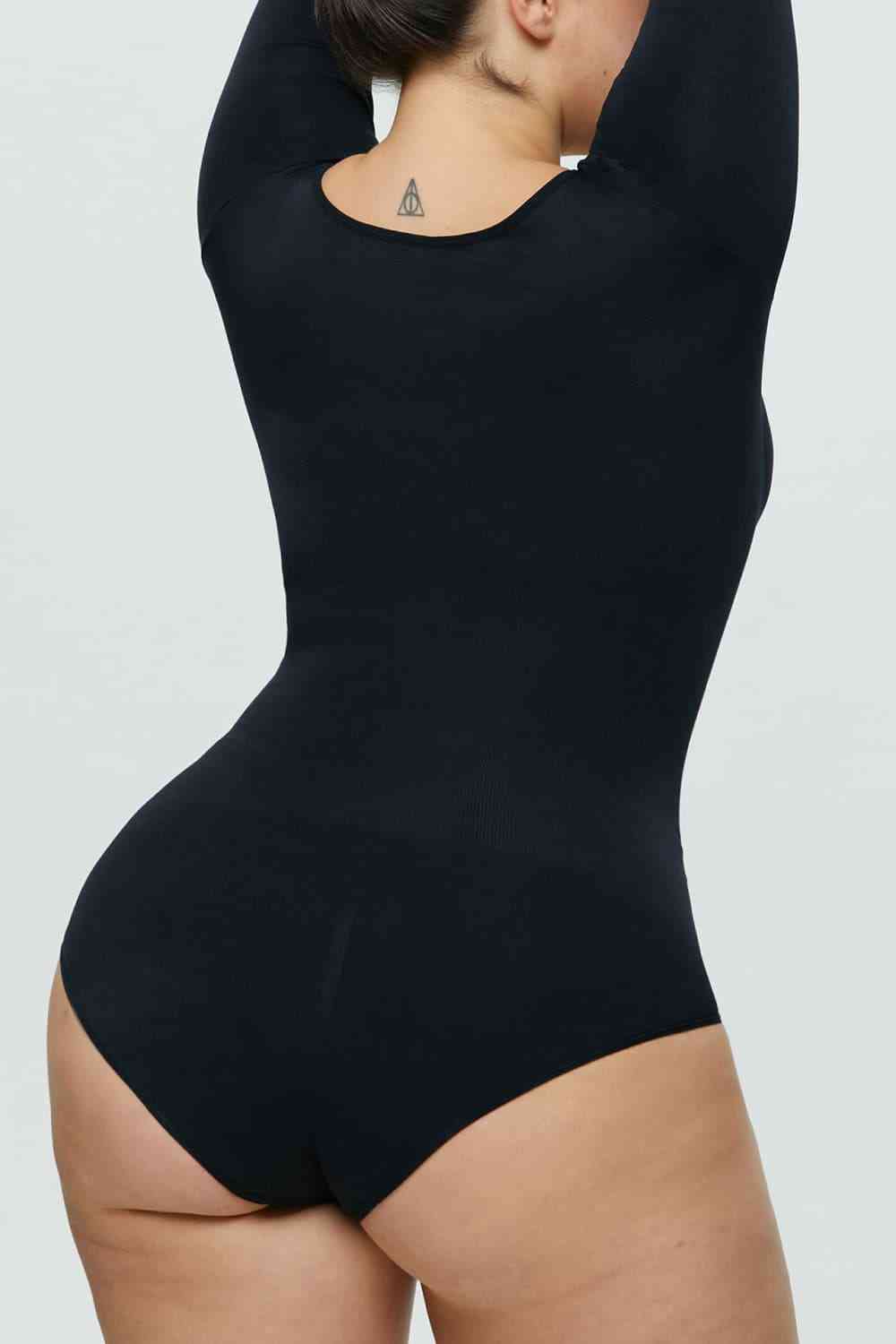 Long Sleeve Shaping Bodysuit Plus Size and petite