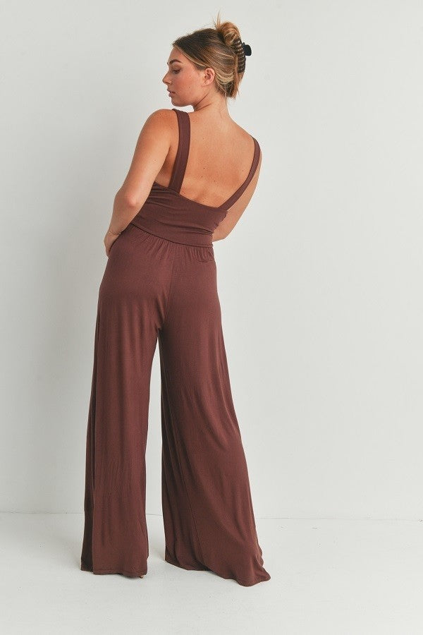 Wide Leg Jumpsuit Comfortable Boho Fashion Long Pants Romper