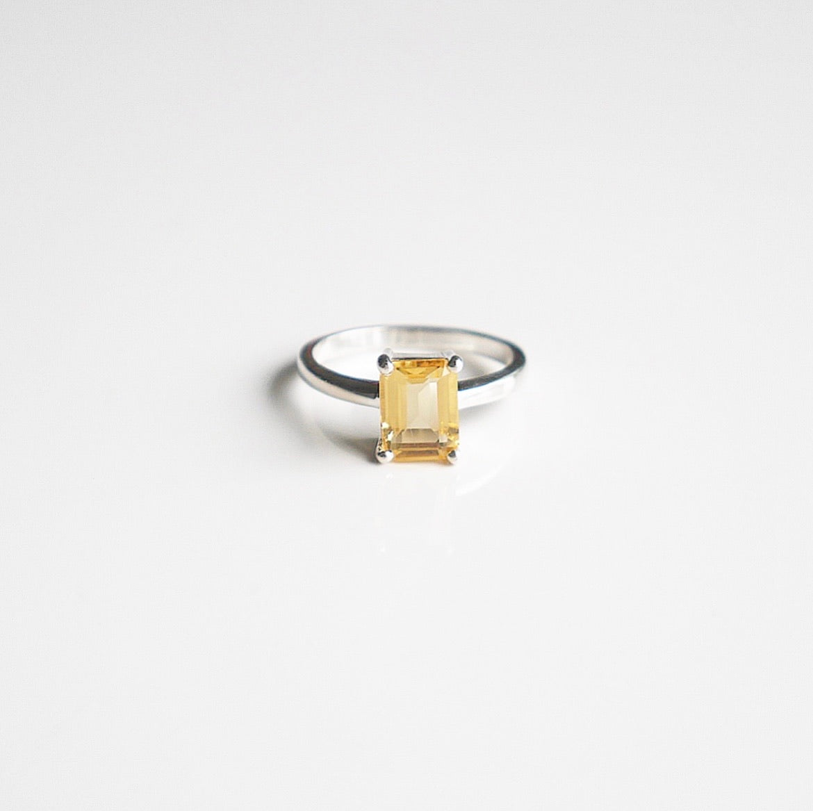 rings, Citrine rings, Sterling Silver .925 waterproof, designer Kesley Boutique, november birthstone rings  , dainty rings, emerald cut rings, white gold, nickel free, wont turn green, waterproof, sterling silver, gemstone rings, cinderella, popular jewelry, jewelry, gift idea, anniversary