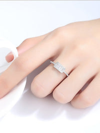 rings, sterling silver rings, rings with rhinestones, cubic zirconia rings, diamond rings, white gold rings, fashion jewelry, fashion accessories, jewelry, .925 Sterling Silver rings, jewelry store in Brickell Kesley Boutique, trending on instagram and tiktok, cool jewelry, cute rings, casual rings, rings, rings that wont tarnish or turn green, engagement rings, affordable rings, rings for women, fine jewelry, rectangle diamond rings, emerald cut rings