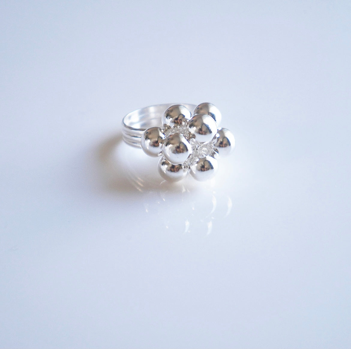 Daylight Cluster Balls Ring .925 sterling silver