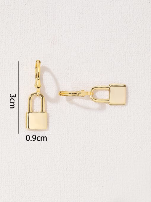 Medium Golden Lock Leveback Kesley Daily Earrings