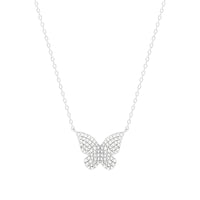 Black diamond cz butterfly necklace water resistant jewelry water resistant necklace sterling silver , cute necklaces, popular jewelry, trendy necklaces, tiktok jewelry, cute gifts, butterflies , diamond butterfly necklace .925 sterling silver , shipping in Miami, 