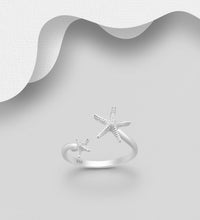 Starfish Miami Ring by KesleyBoutique.com, Girlwith3jobs.com, Starfish adjustable ring in Sterling silver, jewelry in Miami, Shopping in south beach, south beach pop up shops, Girlwith3jobs 