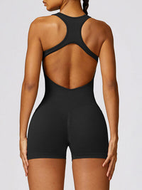 Racerback Cutout Active Workout Gym Yoga Romper