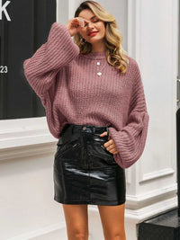 Round Neck Long Sleeve Sweater