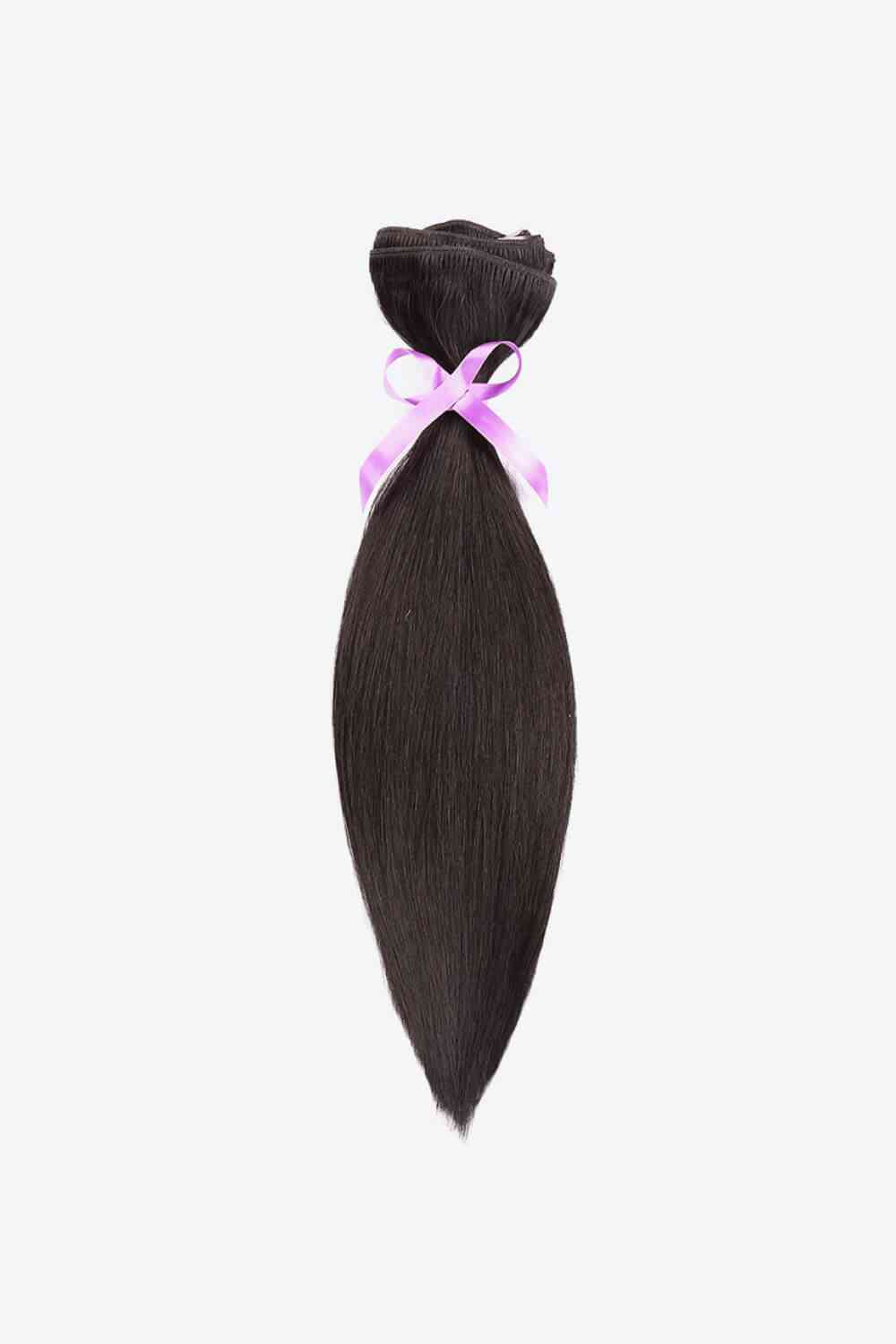 Indian Human Hair Clip-in Hair Extensions 20 inches long Straight Hair   120g