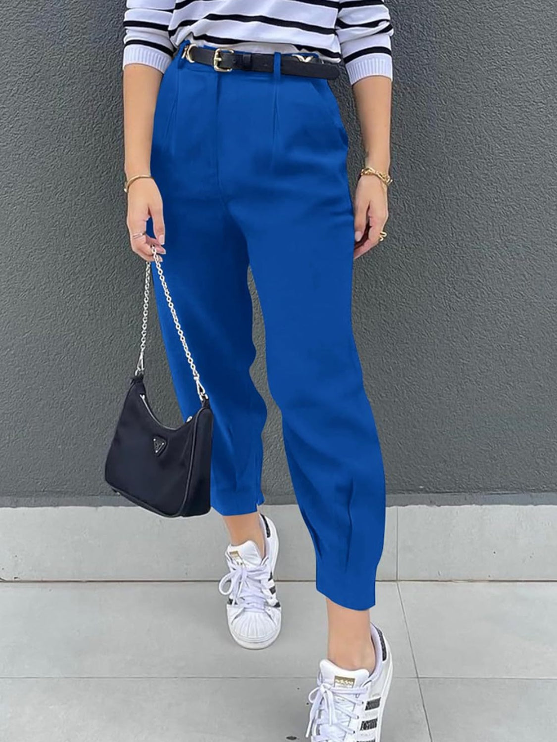 High Waisted Cropped Trouser Pants for Ladies  Dress Pants