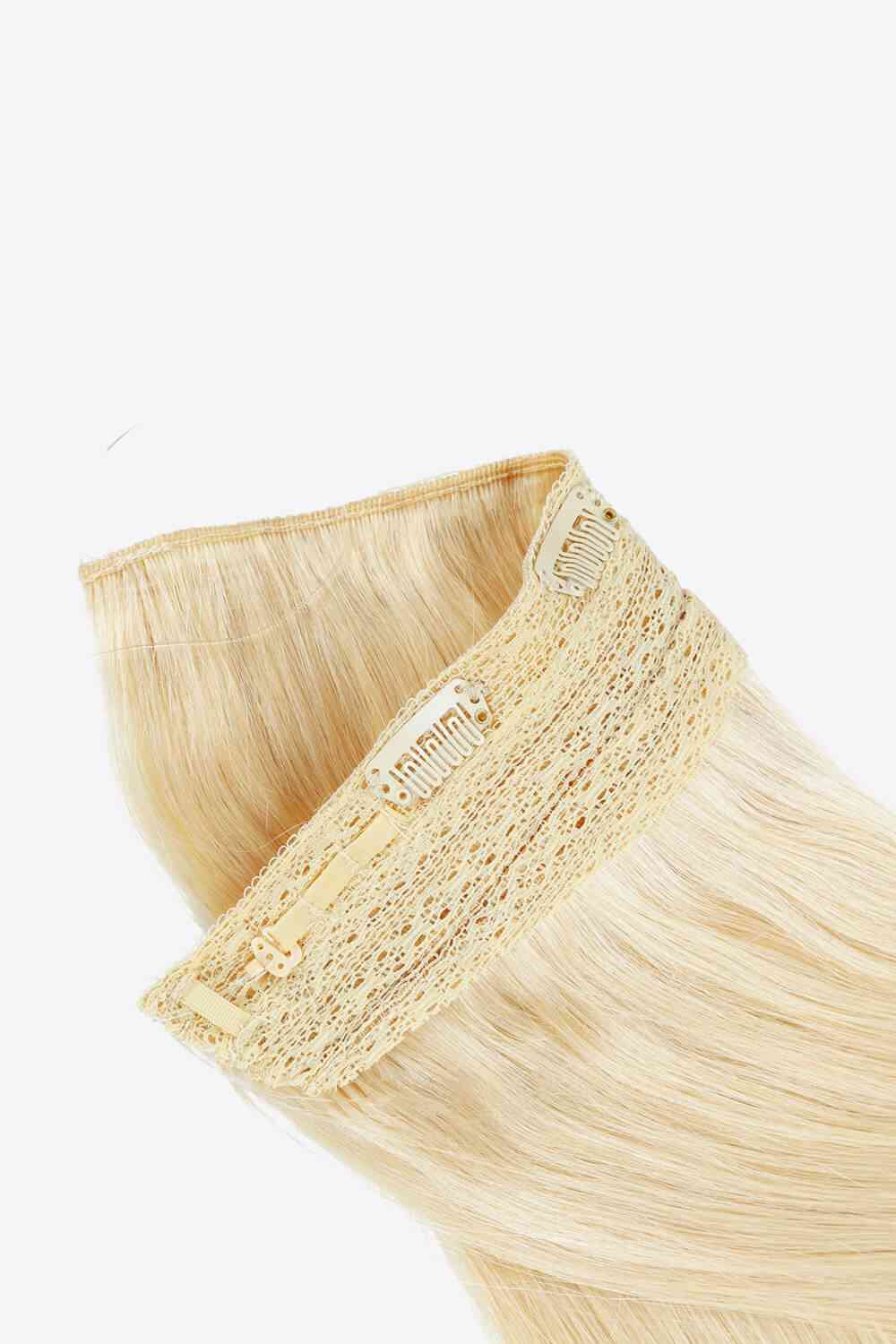 Hair Extensions Fully Handmade Straight Indian Human Halo Hair 22 inches Long Hair Premium