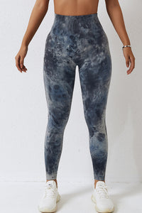 High Waist Tie-Dye Long Sports Yoga Pants Nylon and Spandex