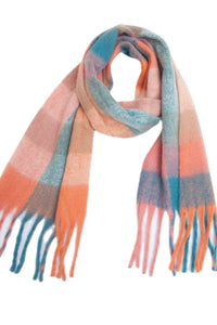 Fringe Detail Polyester Scarf