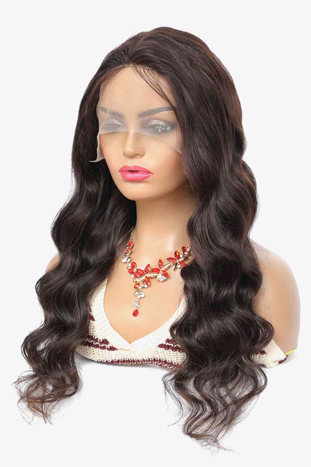 Human Virgin Hair Wig, 20" 13x4 Lace Front Wigs Body Wave Human Virgin Hair Natural Color 150% Density