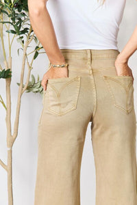 Wide Leg  Khaki Jeans Petite and Plus Size Fashion