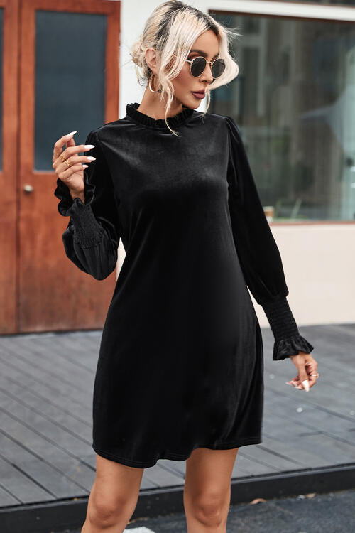 dresses, black dress, black dresses, long sleeve dresses, dresses for the fall, winter dresses, casual dresses, short long sleeve dresses, womens clothing