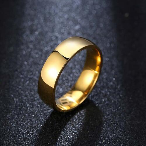 Black Wedding Band Fashion RIng Band For men and women Titanium Steel Plain Ring Band