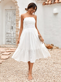 dress, dresses, vacation dresses, summer dresses, flowy dresses, clothes, cute clothes, new women's fashion, vacation outfit ideas, dinner date outfit ideas, casual date outfit ideas, nice dresses, cheap dresses, beach dresses, classy casual dresses , cute maxi dresses, casual midi dresses, flowy dress, outfit ideas, tiktok fashion, trending fashion, strapless loose fit comfortable dresses, white dress, casual wedding dress, beach wedding dresses