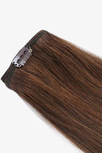 Clip-In Hair Extensions Indian Human Hair, 18" inches long hair 120g