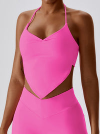 yoga outfits, yoga tops, yoga shirts, comfortable workout clothes, pink workout outfits, sexy pink workout clothes, gift ideas, comfortable outfits, popular gym clothes for women, sport clothes, halter yoga shirts, yoga,  comfortable clothes for the house, cute clothes, barbie inspired, 