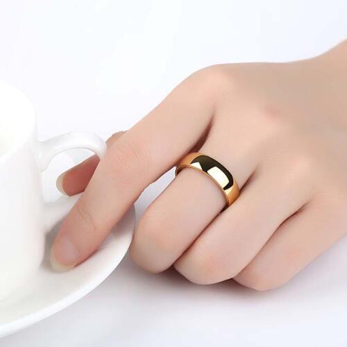 Black Wedding Band Fashion RIng Band For men and women Titanium Steel Plain Ring Band