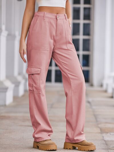 Pants, women’s fashion, cute clothes, women’s clothing, denim pants, casual pants, work pants, school pants, pink denim pants