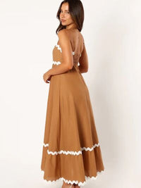 Womens Casual Spaghetti Strap Sleeve Maxi Long Dress New Womens Fashion Vacation Dresses