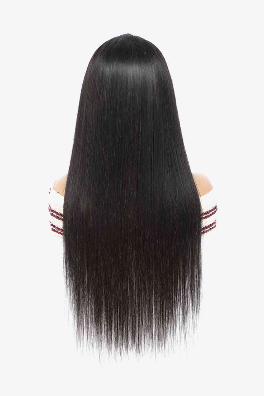 Black Human Hair Wig, Straight Hair Wig,  18" 13x4 Lace Front Wigs Virgin Hair Natural Color 150% Density