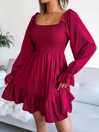 dresses* magenta dress, pink dress*, long sleeve dress*, hinge dress*, date night dress*, school clothes, college clothes, back to school, brunch outfits, cute outfits ideas