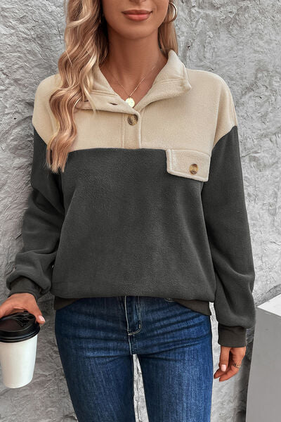 Sweaters, Sweater, sweatshirt, color block top, unique tops, casual sweatshirt, green top, Women’s fashion, women’s clothing, cute clothes, women’s clothes, comfortable women’s clothing, outfit ideas