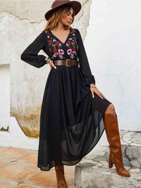 dress, dresses, casual dresses, black dress, long sleeve dress, loose fit dress, dresses for older women, nice dresses, cute dresses, casual womens clothing, popular black dress, nice dresses, v neck long sleeve dress, tiktok fashion, outfit ideas, boho dress, vintage dress, flower print casual day dress, designer clothing, designer dress , Kesley Boutique, loose fit dress, casual work clothes, dresses for the spring, vacation dress