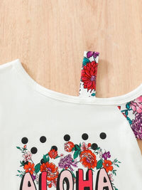 ALOHA Printed Bodysuit and Flare Pants Set Baby Fashion and Gifts