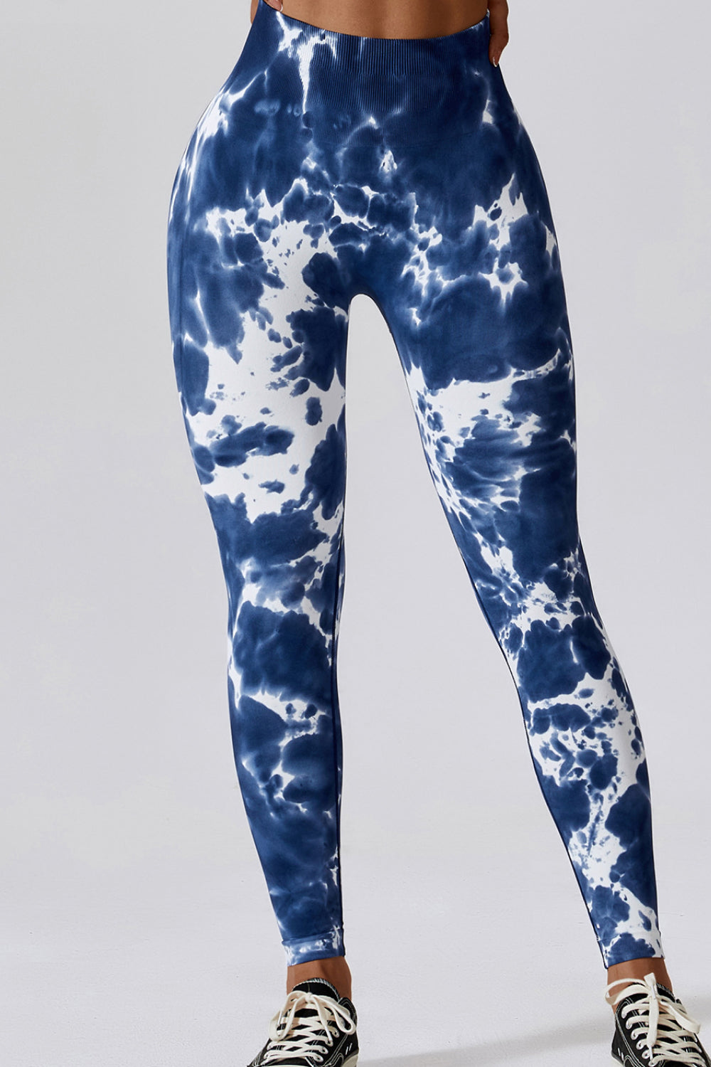 High Waist Tie-Dye Long Sports Yoga Pants Nylon and Spandex