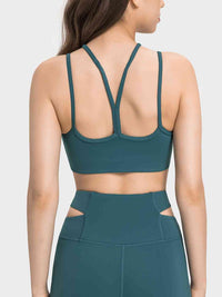 Yoga Top Premium Fabric Luxury Double-Strap Cropped Sports Cami Cropped Tank Top