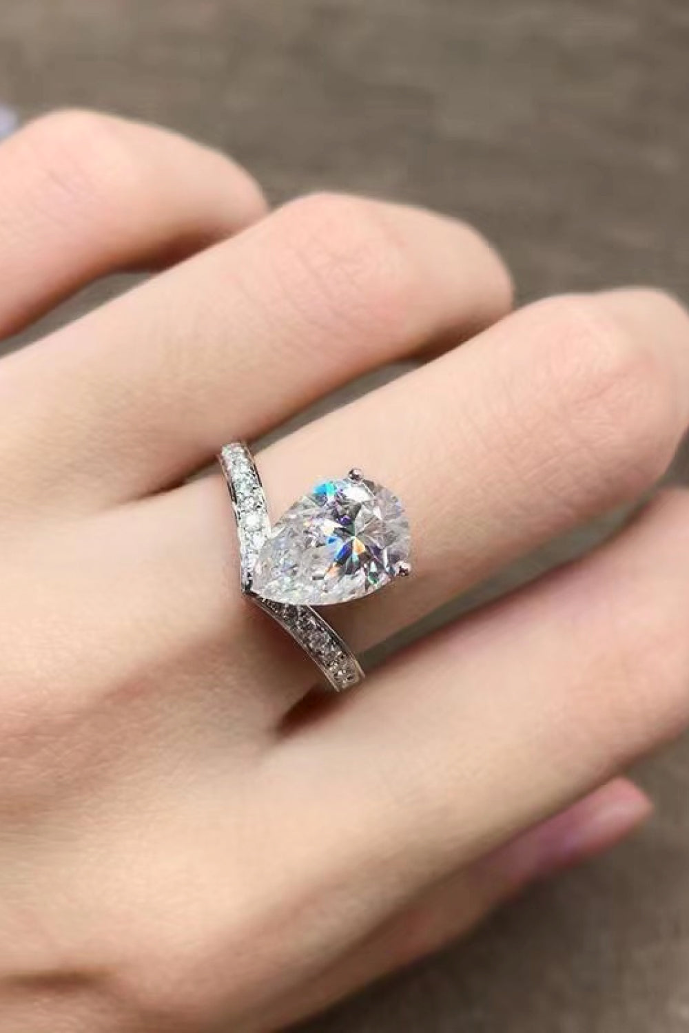 rings, silver rings, pear shape rings, engagement rings, affordable diamond rings, moissanite rings, jewelry, accessories, fine jewelry, fashion jewelry, nice rings, cocktail rings, statement rings, statement jewelry, tear shape rings, dainty rings, zircon rings, rings with rhinestones