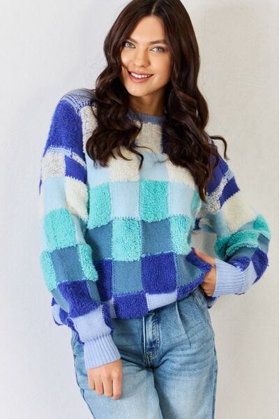 sweaters, sweater, checkered sweaters, womens fashion, womens clothing, fashions sweaters, blue sweaters, womens clothing, fashion sweaters, winter fashion, sweaters for the spring, warm sweaters, warm clothing, casual womens sweaters, designer clothing, cute clothes, long sleeve shirts, blue sweaters, cute tops, tiktok fashion