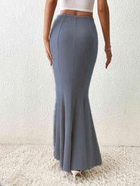 Plain Trumpet Maxi Skirt