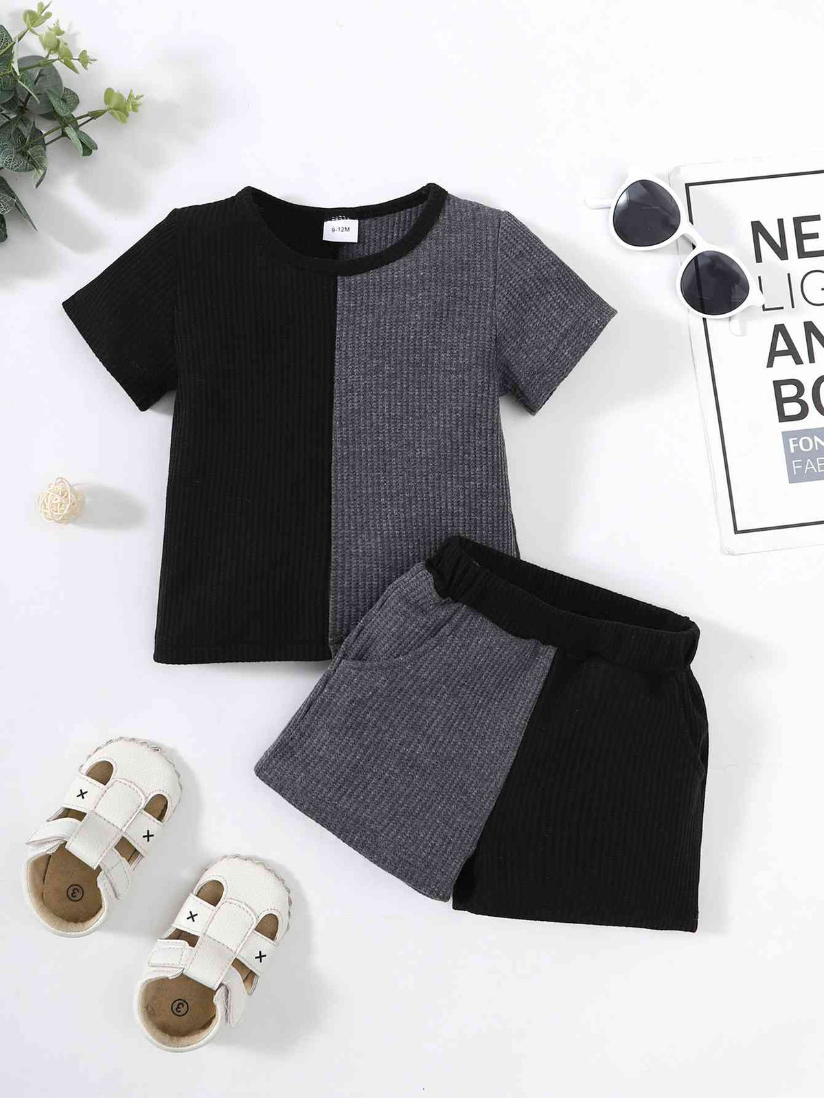 Boys Two-Tone T-Shirt and Shorts Set Baby Fashion clothing and gifts